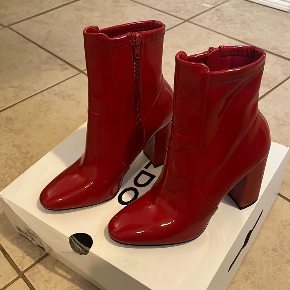 Red Aldo boots